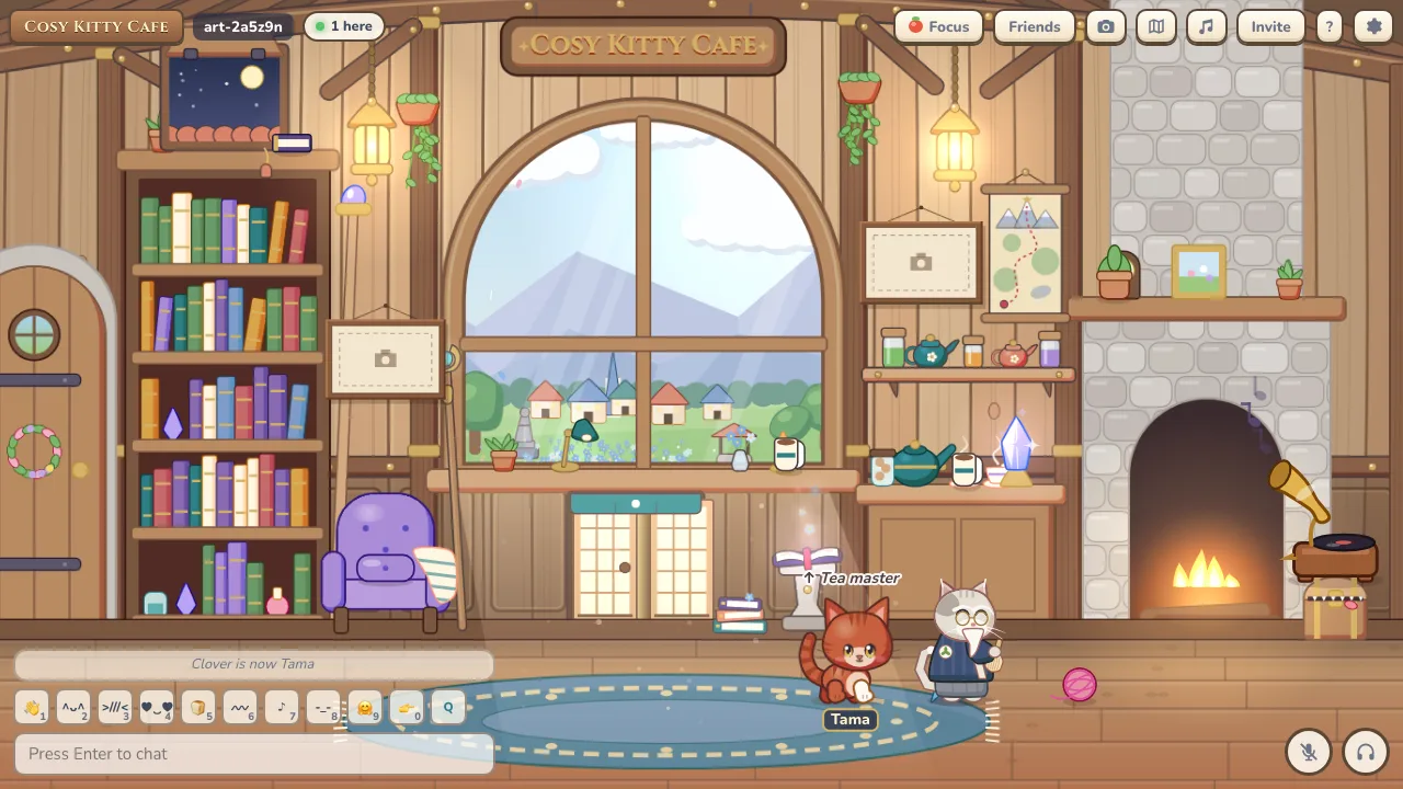 The tea master in the tea house